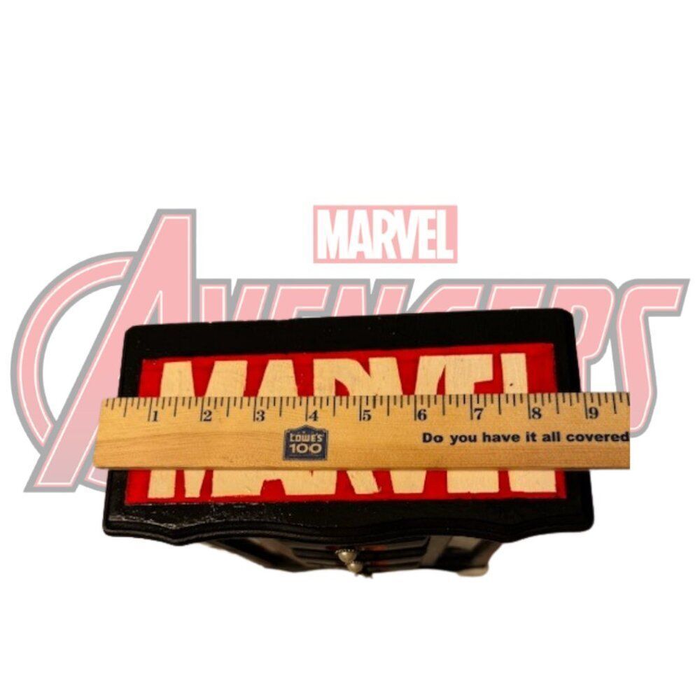 Hand-Painted Marvel Avengers Jewelry Box – One-of-a-Kind Wooden Organizer - Picture 13 of 14